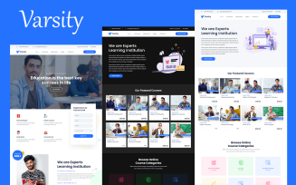 Varsity - School, College, University, LMS, and Online Course Educational HTML Website Template
