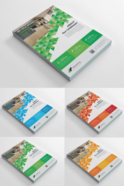 Template #98952 Flyer Printing Webdesign Template - Logo template Preview