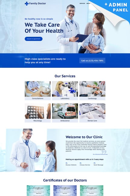 Template #98973 Doctor Med Webdesign Template - Logo template Preview