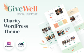 GiveWell - Donation Non-profit Website WordPress Theme