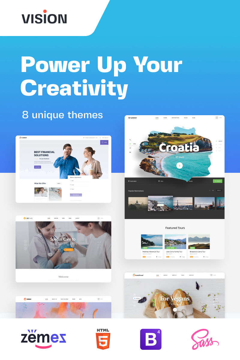Vision - Responsive Multipurpose Website Template - screenshot