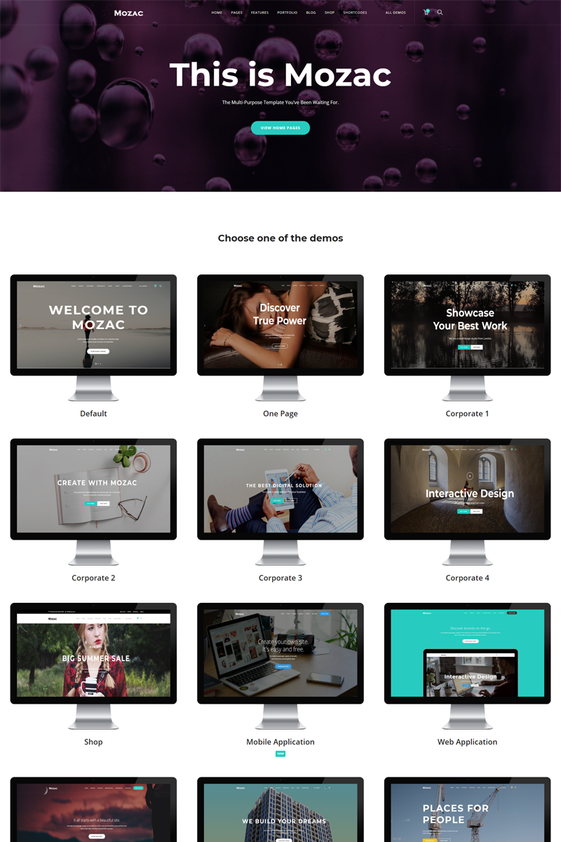 Mozac - Multipurpose HTML5 Website Template