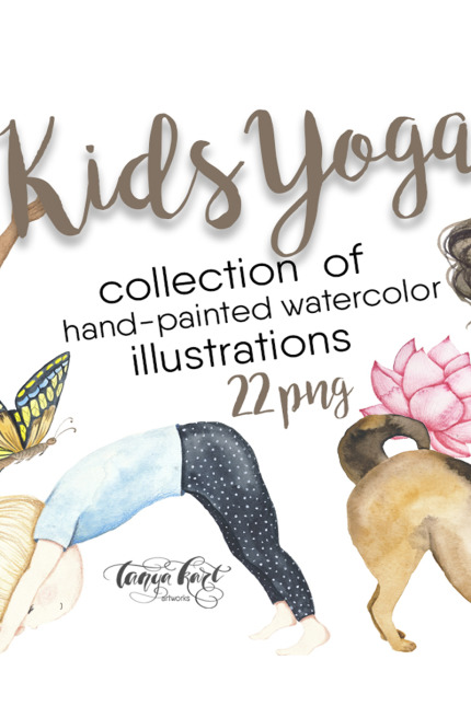 Kit Graphique #99092 Enfants Yoga Divers Modles Web - Logo template Preview