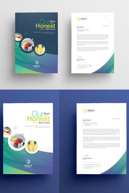 Kit Graphique #99136 Letterhead A4 Divers Modles Web - Logo template Preview