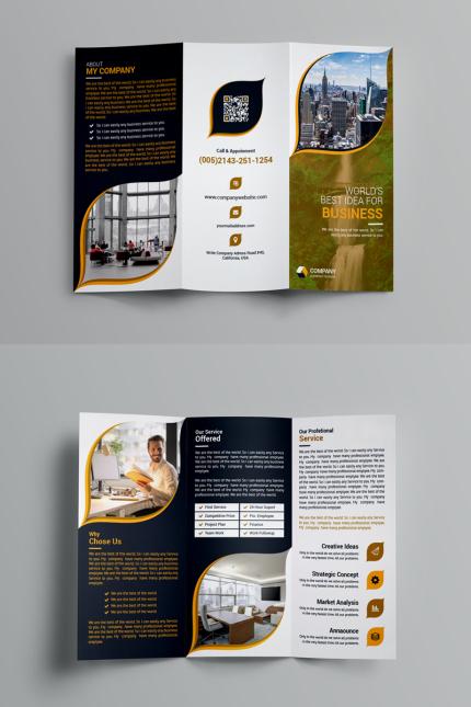 Template #99138 Blue Brochure Webdesign Template - Logo template Preview