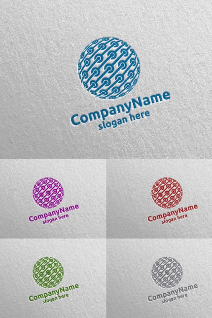 Template #99153 Communication Connect Webdesign Template - Logo template Preview