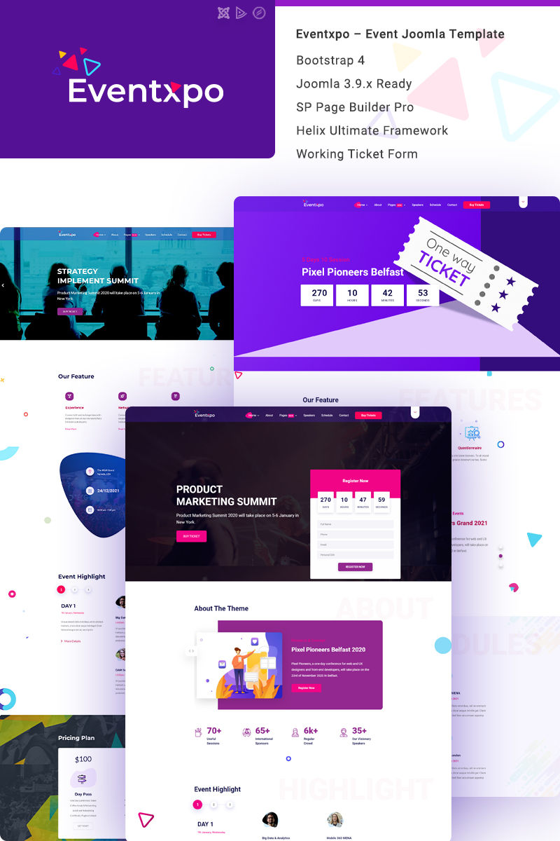 Eventxpo - Event & Conference Joomla Template