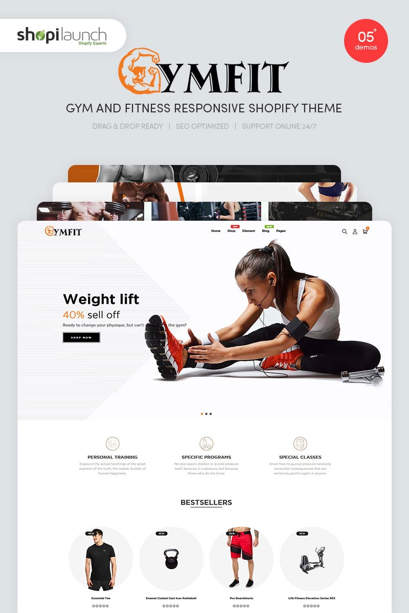 GymFit - Gym And Fitness Responsive Shopify Theme