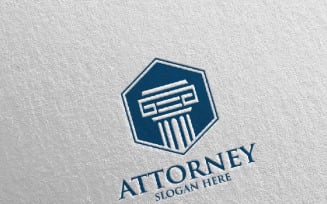 Law and Attorney Design 1 Logo Template