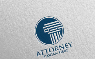 Law and Attorney Design 7 Logo Template