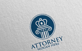 Law and Attorney Design 8 Logo Template