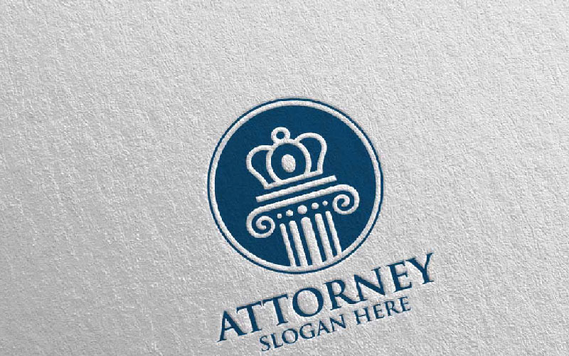 Law and Attorney Design 8 Logo Template