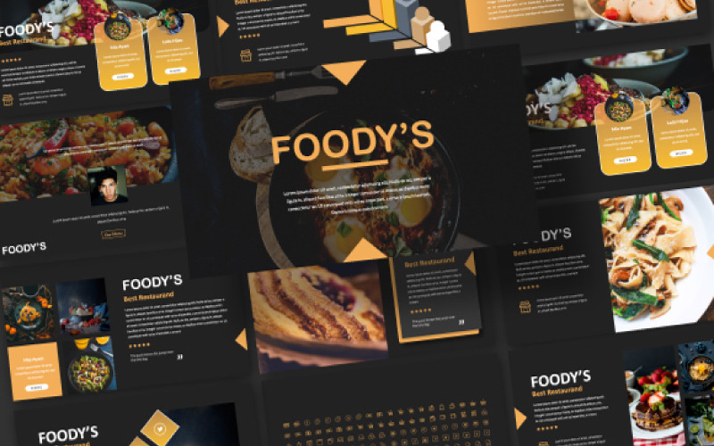 FOODY Presentation PowerPoint template PowerPoint Template