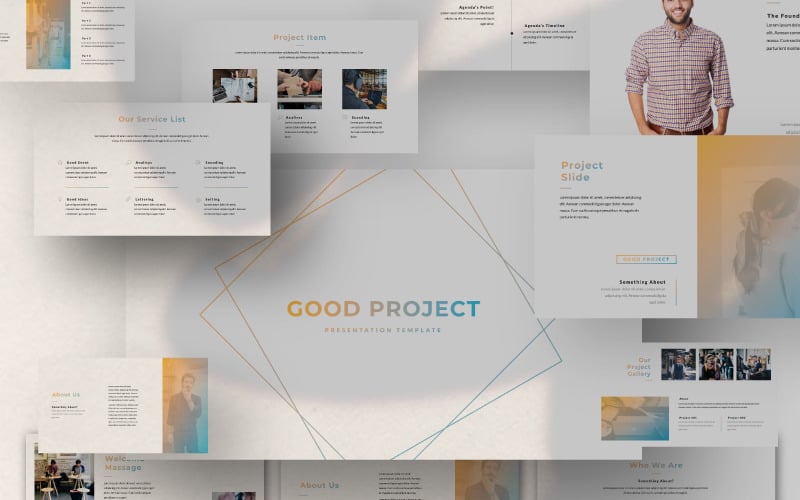 GOOD PROJECT Presentation PowerPoint template PowerPoint Template