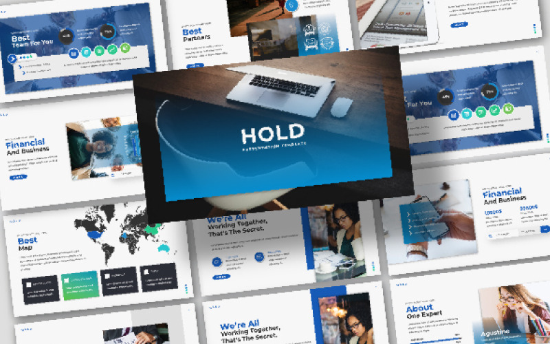 HOLD Presentation PowerPoint template PowerPoint Template