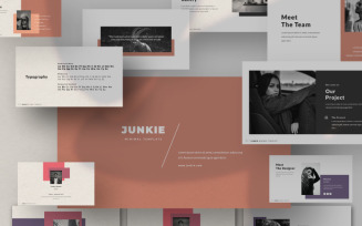 JUNKIE Presentation PowerPoint template