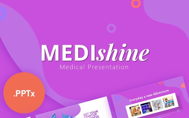 Medishine Medical Presentation PowerPoint template PowerPoint Template