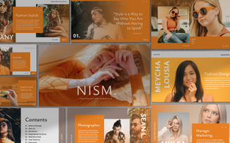 Nism. Presentation PowerPoint template