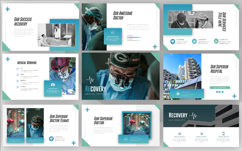 Recovery Medical PowerPoint template PowerPoint Template
