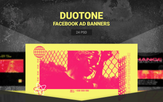 Duotone Facebook Ads Templates for Social Media