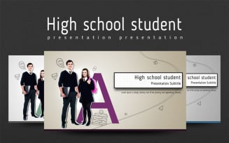 High school student PowerPoint template