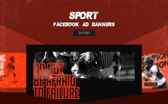 Sport Facebook Ads Banners Social Media Template