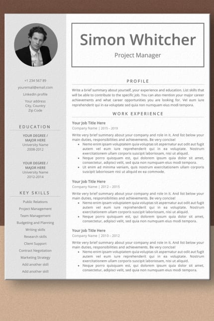 Kit Graphique #99620 Resume Template Divers Modles Web - Logo template Preview