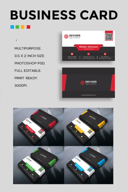 Kit Graphique #99656 Business Card Divers Modles Web - Logo template Preview