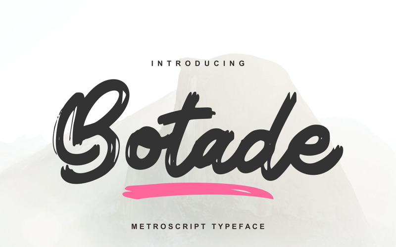 Botade | Metroscript Typeface Font