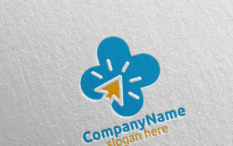 Cross Click Medical Hospital 38 Logo Template