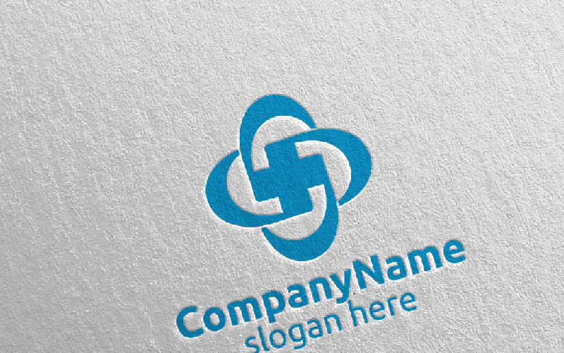 Cross Medical Hospital Design 23 Logo Template
