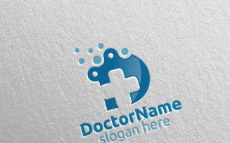Doctor Cross Medical Hospital Design 26 Logo Template