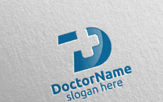 Doctor Cross Medical Hospital Design 27 Logo Template