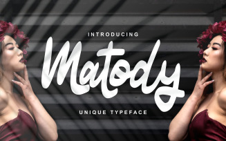 Matody | Unique Typeface Cursive Font