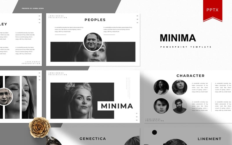 Minima | PowerPoint template PowerPoint Template