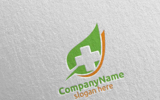 Natural Cross Medical Hospital 17 Logo Template