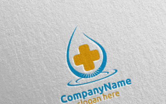 Natural Cross Medical Hospital 29 Logo Template