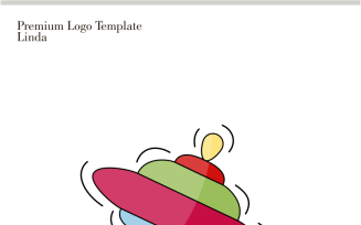 Spinning top Logo Template