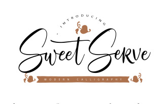 SweetServe | Modern Calligraphy Cursive Font