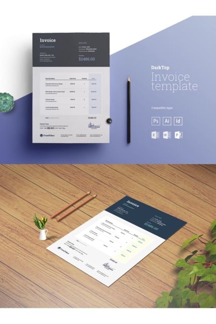 Kit Graphique #99781 Minimal Invoice Divers Modles Web - Logo template Preview