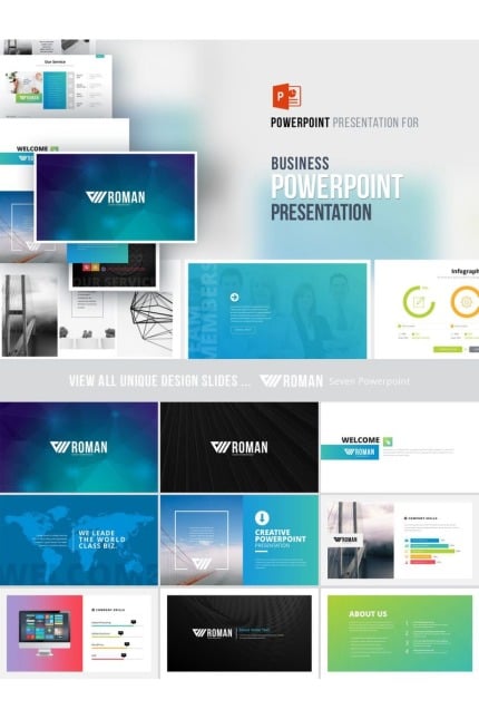 Kit Graphique #99799 Business Powerpoint Divers Modles Web - Logo template Preview