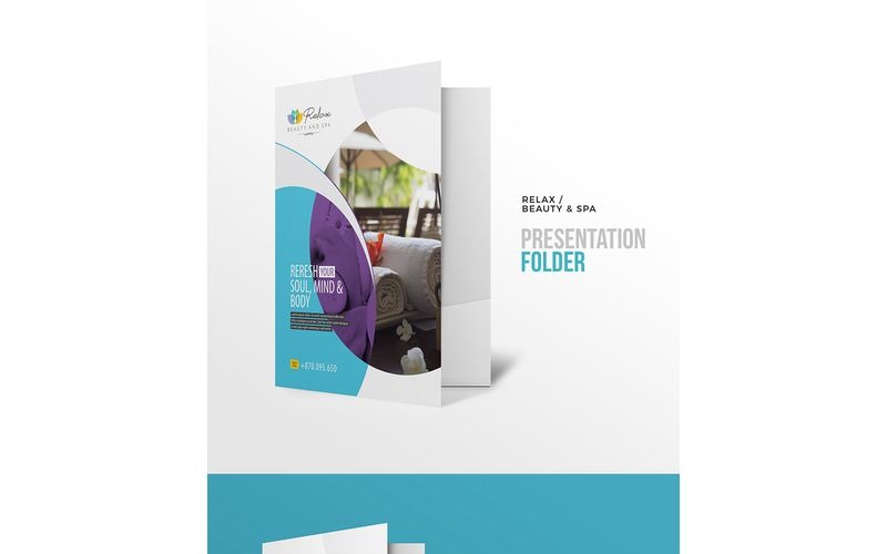 Relax & Spa Presentation Folder - Corporate Identity Template