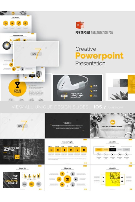 Template #99807 Powerpoint  Webdesign Template - Logo template Preview