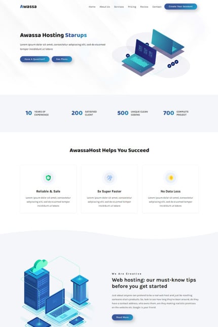 Template #99817 Responsive Hosting Webdesign Template - Logo template Preview