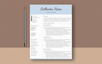 Catherine Hems Ms Word Resume Template