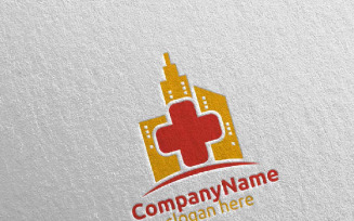 City Cross Medical Hospital Design 41 Logo Template