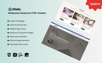 Dfolio - Multipurpose Responsive Bootstrap HTML Website Template