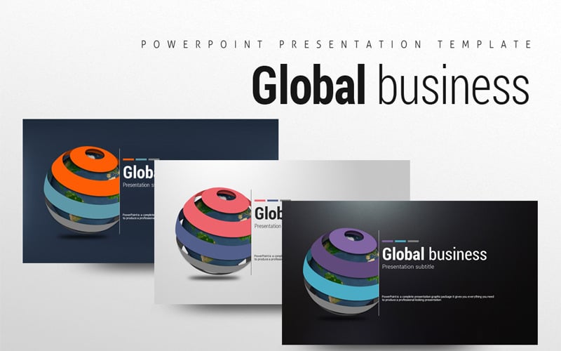 Global Business PowerPoint template PowerPoint Template