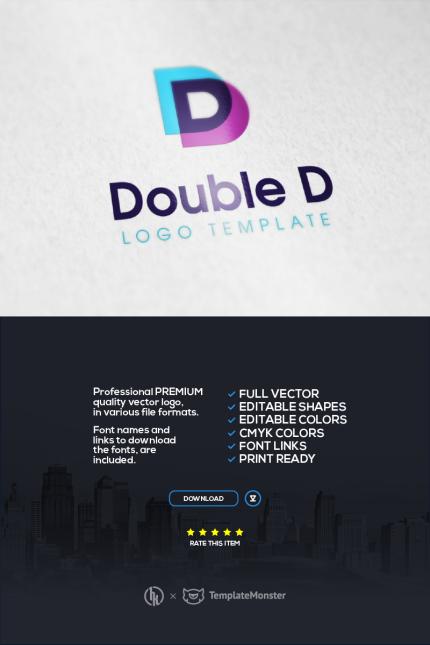 Kit Graphique #99901 D Double Web Design - Logo template Preview