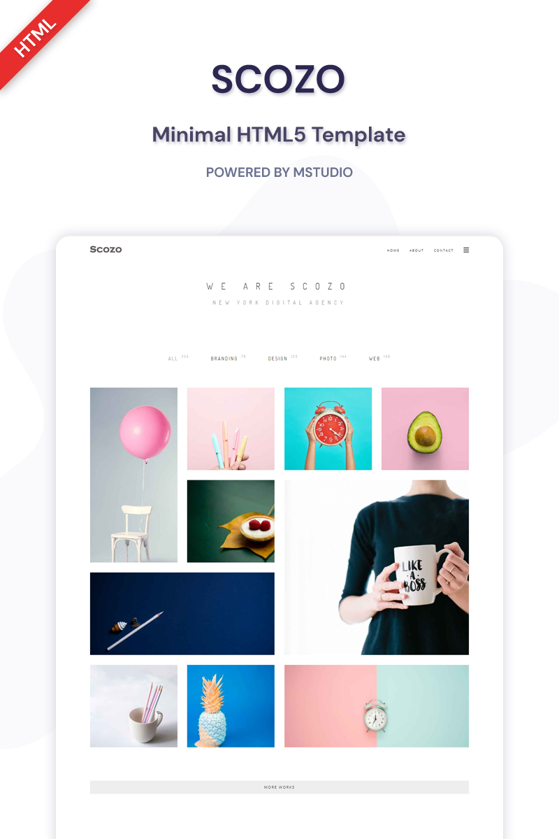 Scozo - Minimal HTML5 Website Template